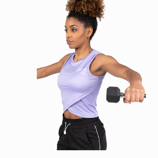 estelle twisted crop top lilac extra estelle twisted crop top lilac extra