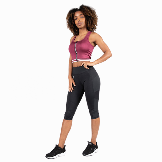 meza zip front crop top burgundy away meza zip front crop top burgundy away