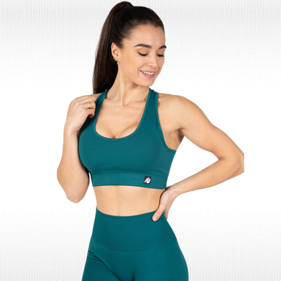 yava sports bra seamless green