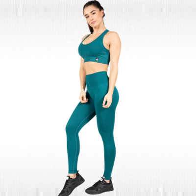 yava sports bra seamless green away