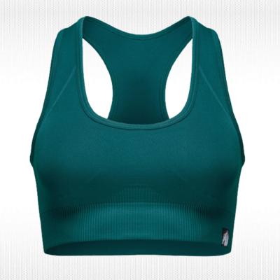 yava sports bra seamless green front
