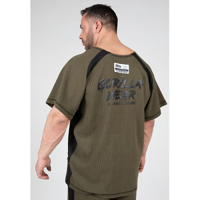 Augustine Old School Workout Top - Army Green 2