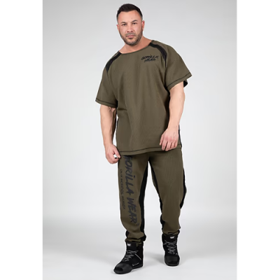 Augustine Old School Workout Top - Army Green 3