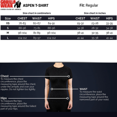 aspen shirt LG CHART