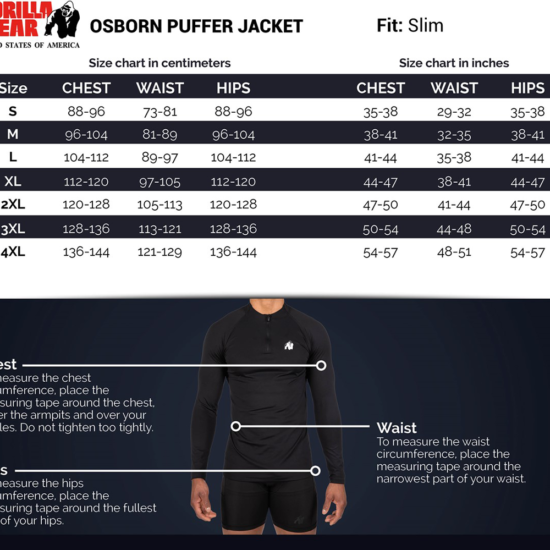 osbornjacketchart osbornjacketchart