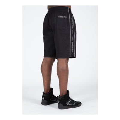 Buffalo Old School Workout Shorts - Black Gray 3 Buffalo Old School Workout Shorts - Black Gray 3