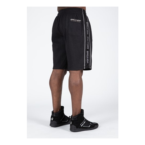 Buffalo Old School Workout Shorts - Black Gray 3 Buffalo Old School Workout Shorts - Black Gray 3