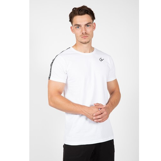 Chester T-shirt - White Black 1