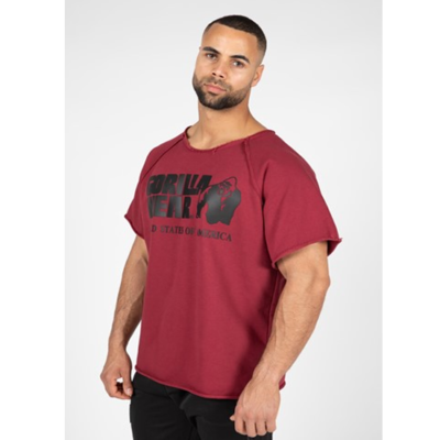 Classic Workout Top - Burgundy Red