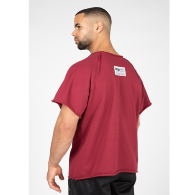 Classic Workout Top - Burgundy Red 2