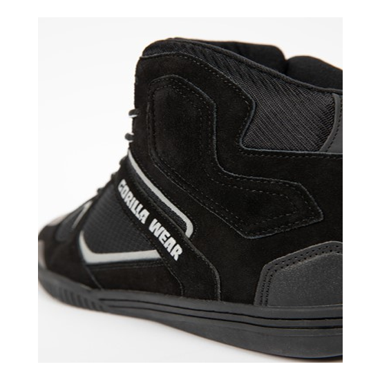 Troy High Tops - Black Gray 8 Troy High Tops - Black Gray 8
