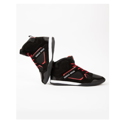 Troy High Tops - Black red 3