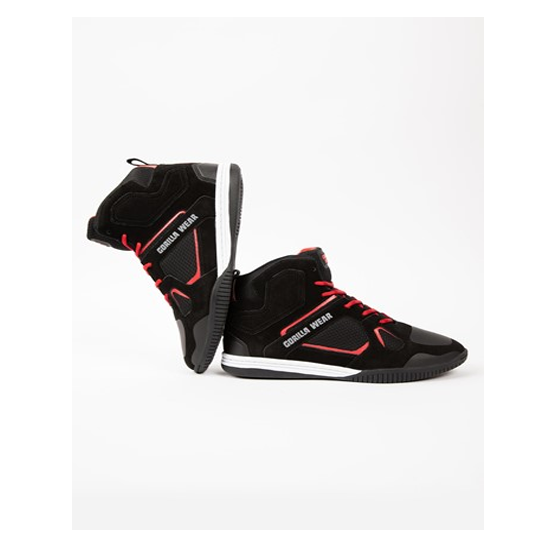 Troy High Tops - Black red 3 Troy High Tops - Black red 3