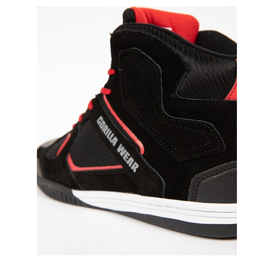 Troy High Tops - Black red 8 Troy High Tops - Black red 8
