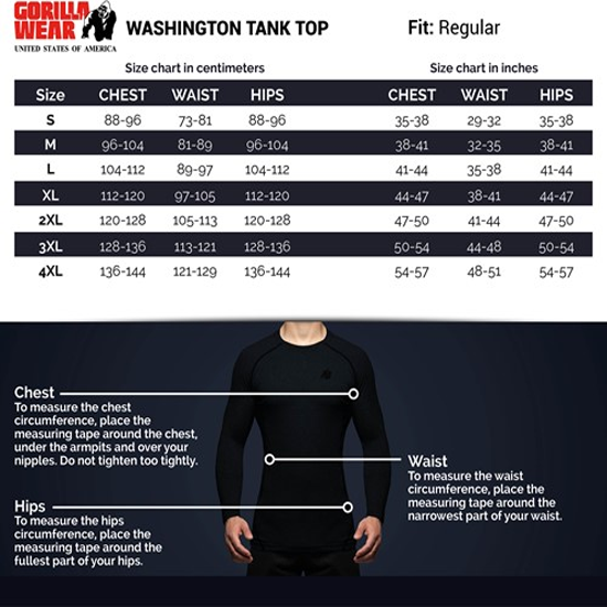 Washington Tank Top - Black 8 Washington Tank Top - Black 8