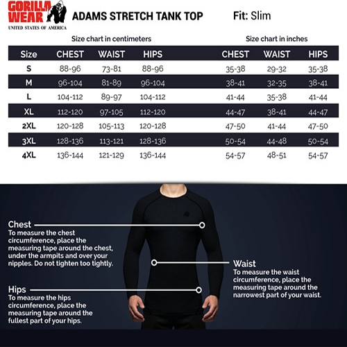 Adams Stretch Tank Top - Black 8 Adams Stretch Tank Top - Black 8