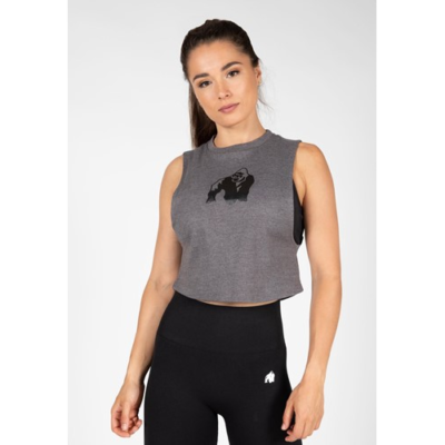 Addison Drop Armhole Tank Top - Gray 1