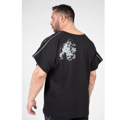 BUFFALO WORKOUT TOP BLACK GRAY