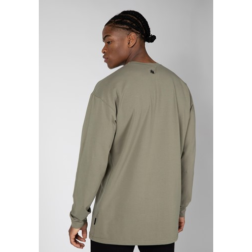 Boise Oversized Long Sleeve - Army Green 2 Boise Oversized Long Sleeve - Army Green 2