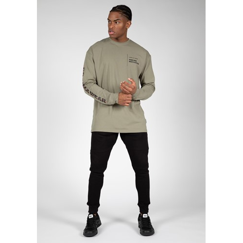 Boise Oversized Long Sleeve - Army Green 3 Boise Oversized Long Sleeve - Army Green 3