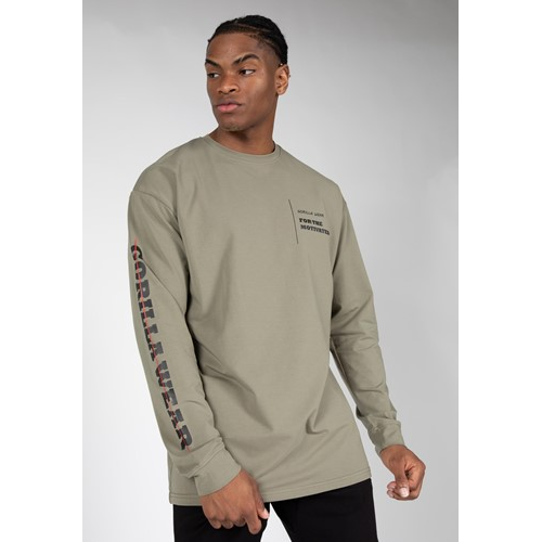 Boise Oversized Long Sleeve - Army Green 4 Boise Oversized Long Sleeve - Army Green 4