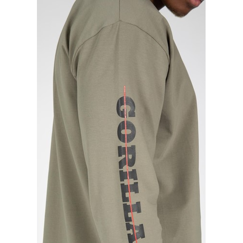Boise Oversized Long Sleeve - Army Green 6 Boise Oversized Long Sleeve - Army Green 6