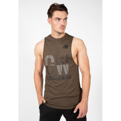 Dakota Sleeveless T-shirt - Army Green 1