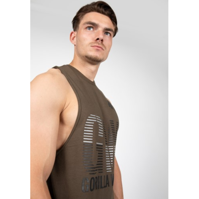 Dakota Sleeveless T-shirt - Army Green 4