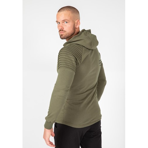 Delta Zipped Hoodie - Army Green 2 Delta Zipped Hoodie - Army Green 2