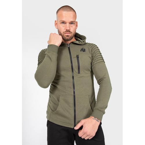Delta Zipped Hoodie - Army Green 4 Delta Zipped Hoodie - Army Green 4