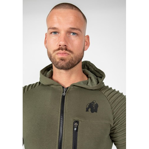 Delta Zipped Hoodie - Army Green 5 Delta Zipped Hoodie - Army Green 5