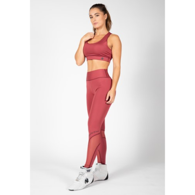 Kaycee Tights - Burgundy Red 4