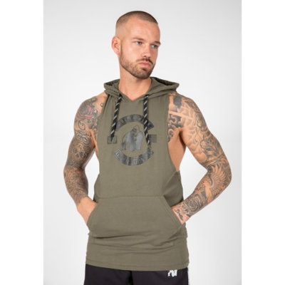Lawrence Hooded Tank Top - Army Green 1