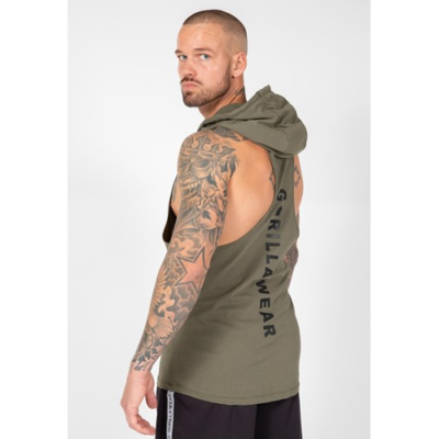Lawrence Hooded Tank Top - Army Green 2