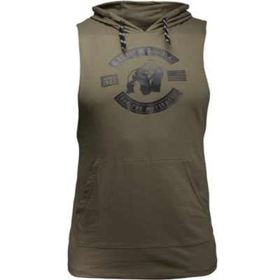 Lawrence Hooded Tank Top - Army Green 6
