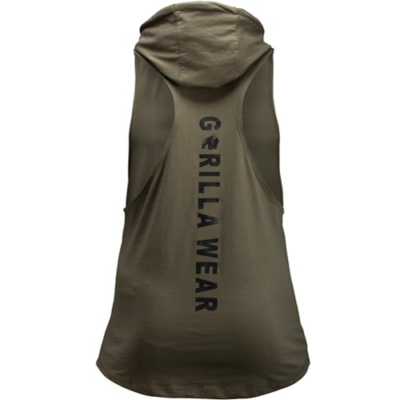 Lawrence Hooded Tank Top - Army Green 7