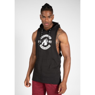 Lawrence Hooded Tank Top - Black 1