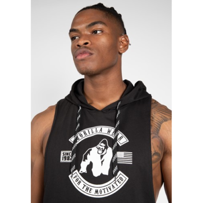 Lawrence Hooded Tank Top - Black 5