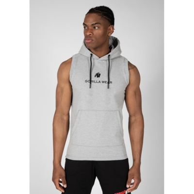 Lincoln Sleeveless Hoodie - Gray 1 Lincoln Sleeveless Hoodie - Gray 1