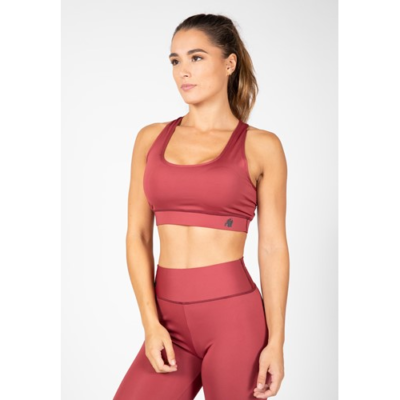 Meta Sports Bra - Burgundy Red 1
