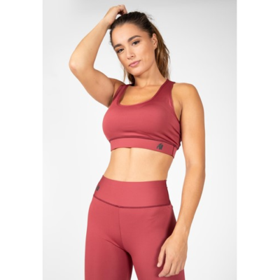 Meta Sports Bra - Burgundy Red 4