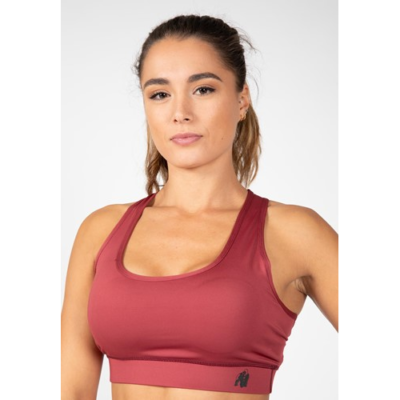 Meta Sports Bra - Burgundy Red 5