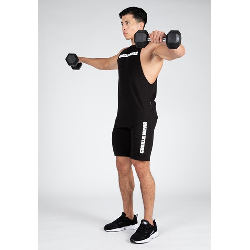 Milo Drop Armhole Tank Top - Black 3 Milo Drop Armhole Tank Top - Black 3