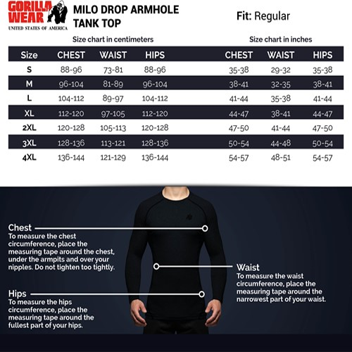 Milo Drop Armhole Tank Top - Black 8 Milo Drop Armhole Tank Top - Black 8