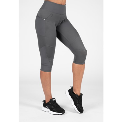 Monroe Cropped Leggings - Gray 2