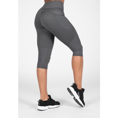 Monroe Cropped Leggings - Gray 3