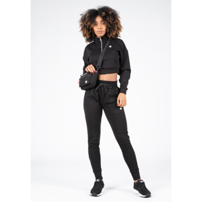Ocala Cropped Half-Zip Sweatshirt - Black 3