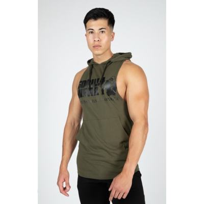 Rogers Hooded Tank Top - Army Green 1
