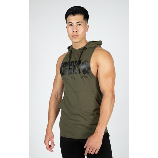 Rogers Hooded Tank Top - Army Green 1