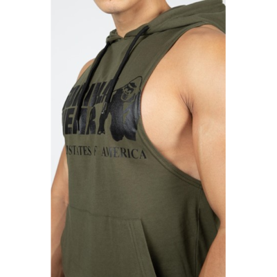 Rogers Hooded Tank Top - Army Green 4